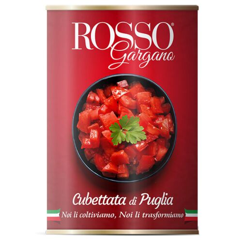 Gestückelte Tomaten aus Apulien "Rosso Gargano"